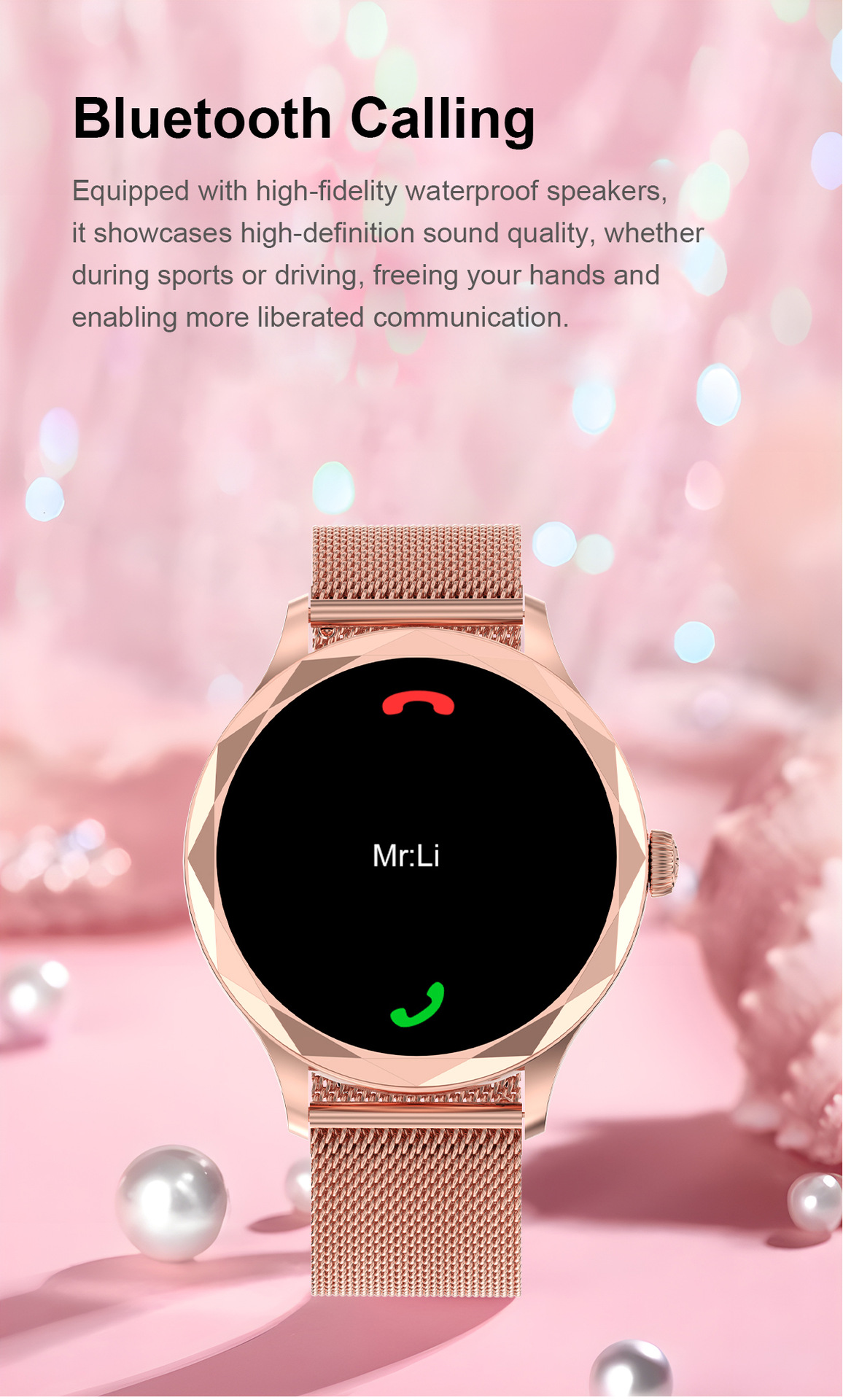DT Diamond Smart Watch AMOLED Bluetooth Call Voice Assistant_voghion.com