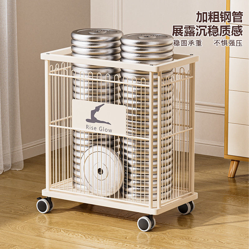 旋转可移动瑜伽垫多用途收纳车置物架家居器材收纳筐手推整理车|undefined