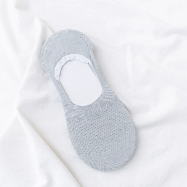 Mesh women's boat socks (grey)
