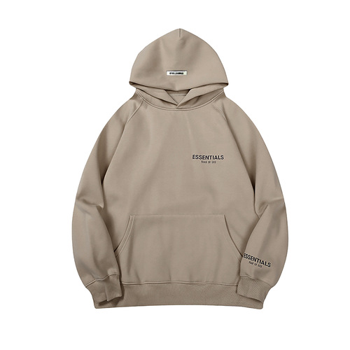 Autumn/Winter Men's and Women's Hooded Sweatshirts with Letter Print Long-Sleeve Outerwear in European and American Essentials Style