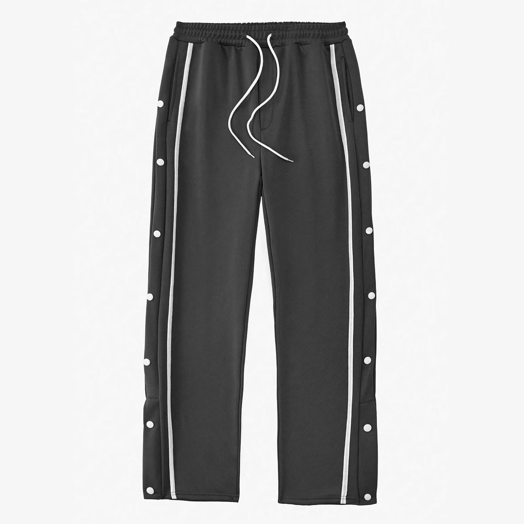 Ropa de hombre transfronteriza, pantalones casuales de hebilla de nuevo estilo, pantalones casuales de estilo retro, pantalones casuales de pie