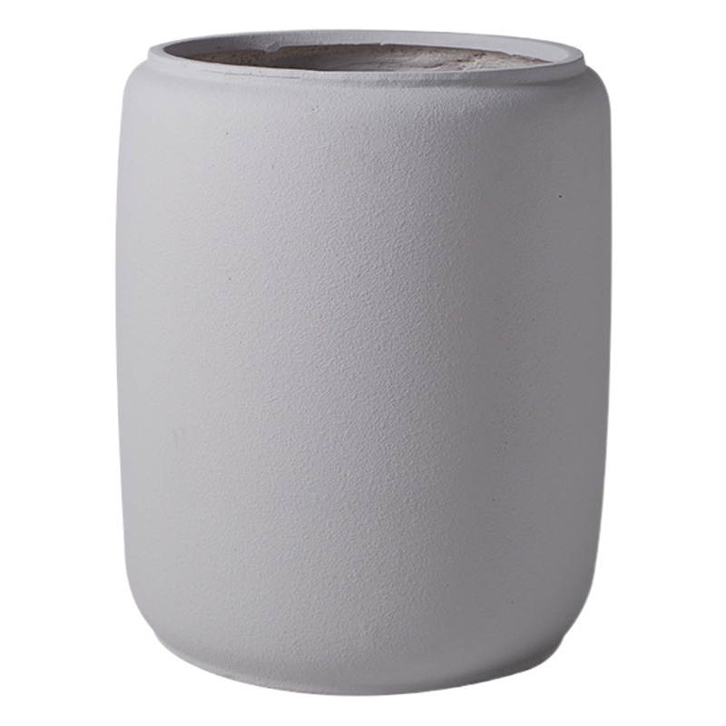 Simple luz de lujo extra grande arcilla de magnesio maceta creativa hecha a mano de alta profundidad de jardinería en el hogar decoración de plantas verdes decoración de macetas