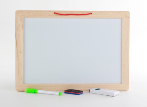 Weiweihu Children's Educación temprana de madera Tablero de graffiti de doble cara Tipo de esquina Tablero de dibujo en blanco y negro de almacenamiento portátil magnético de doble cara