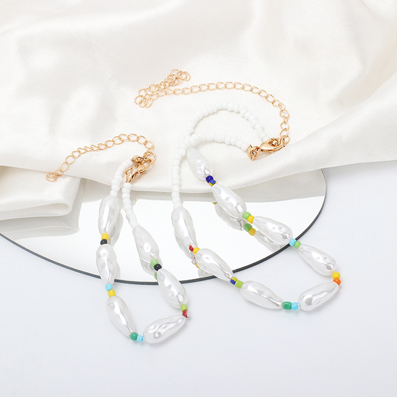 9g Weight Necklace Classification Wedding, Travel Occasion Women'S Gender Baroque Irregular Pearl Necklace Bracelet Combination Set Wholesale 3