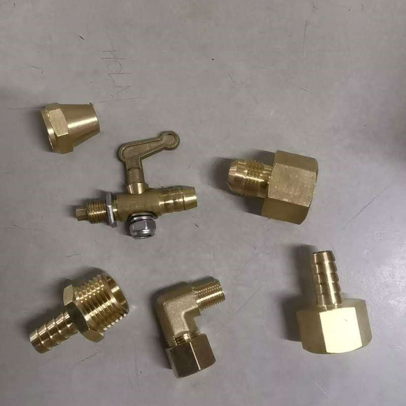 Accesorios de hardware Accesorios de tubería de gas de latón Accesorios de tubería de válvula de cobre Accesorios roscados