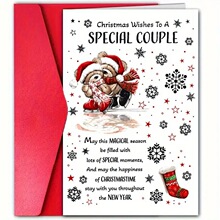 亚马逊新款有意义的圣诞贺卡“愿圣诞的欢乐伴随您度过新年”庆祝