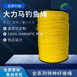 原厂直销大力马钓鱼绳 高强耐磨UHMWPE编织线 超高分子量聚乙烯绳