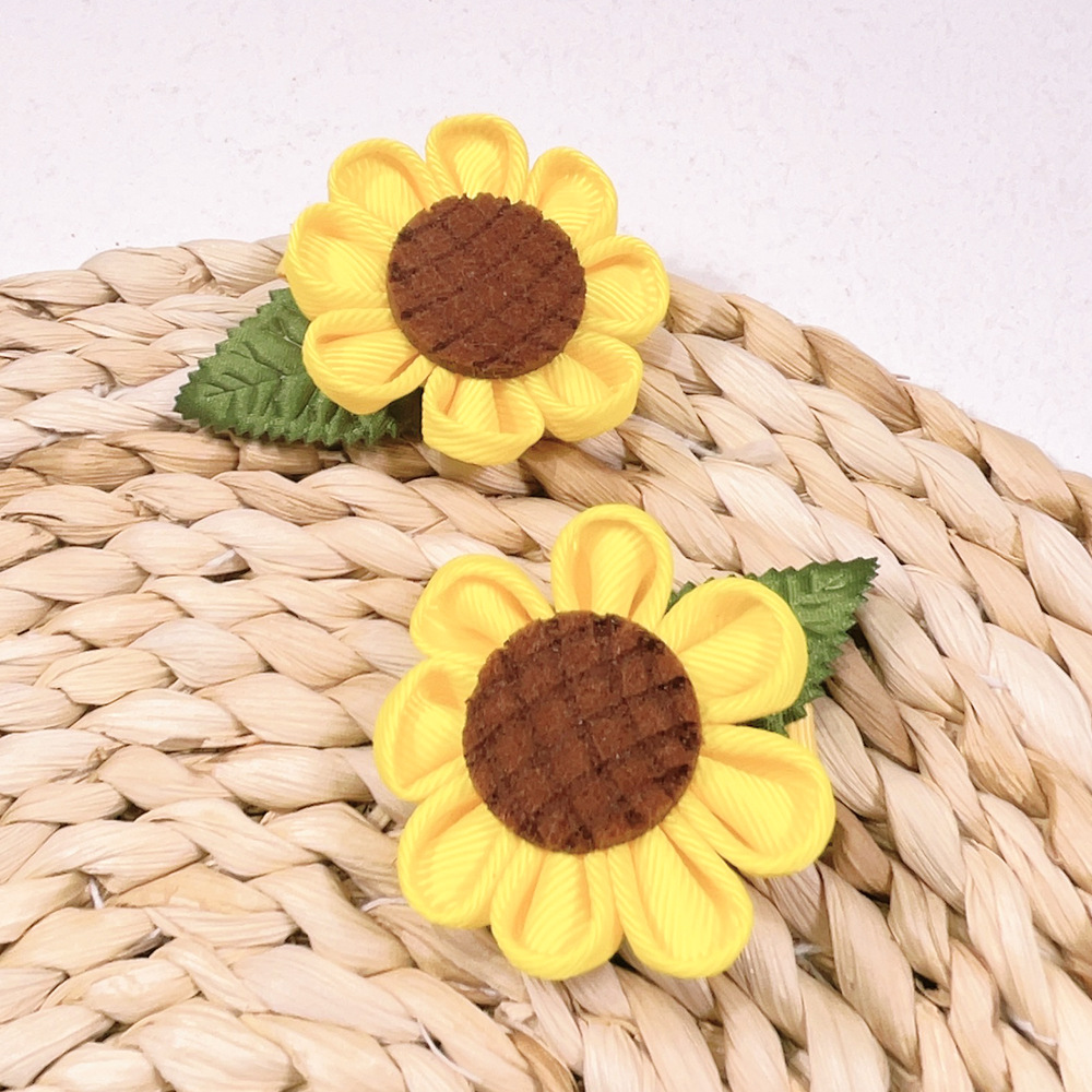 Sweet Flower Cloth Hair Clip Hair Band display picture 4