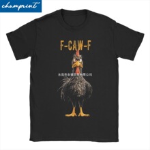 FCAWF黑鸡爱人-有趣的F-Caw-F鸡男T恤棉质T恤短袖T恤新到来的服装