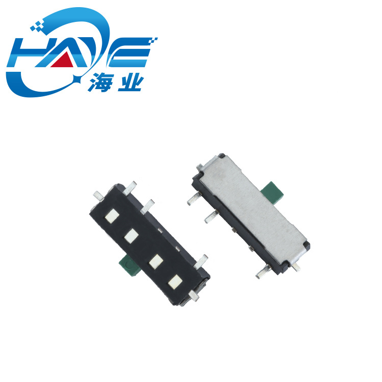 海业电子电气元件配件左右复位滑动开关 迷你五脚绿拨动开关SK-13