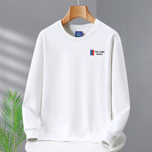 秋冬季加绒加厚圆领卫衣男休闲宽松青年长袖宝宝绒内搭外套上衣服