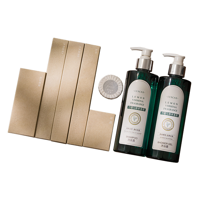 羊皮信高級ホテル民宿使い捨て歯ブラシ星ホテル洗面用品歯具セット二合一