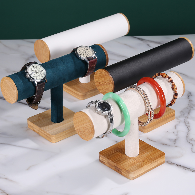 竹木手镯展示架手表手链收纳架珠宝手串首饰柜台陈列道具首饰架