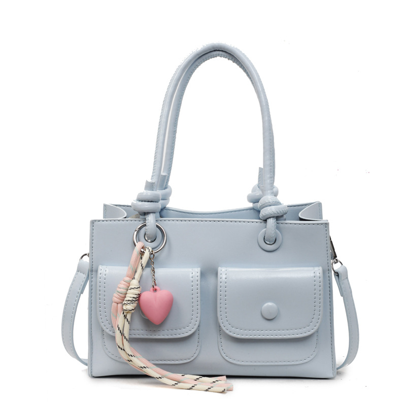 Bolso Tote popular de este año, nuevo bolso de verano 2025, bolso de hombro de amor casual, bolso de mensajero simple para mujer