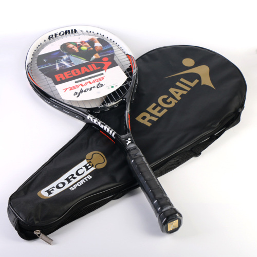 Factory direct sales REGAIL carbon composite one-piece tennis racket, ultra-light training and competition tennis racket for college men and women