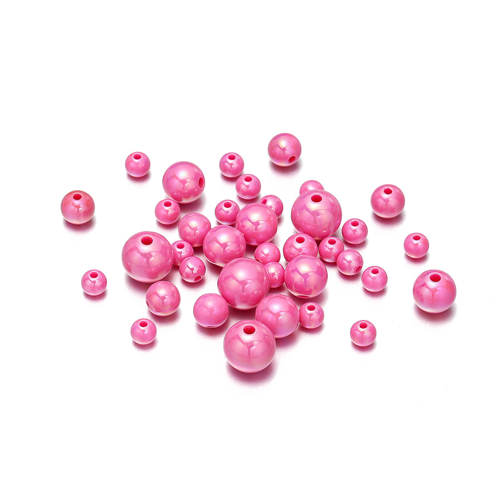 1 Set Diameter 10mm Diameter 6 Mm Diameter 8mm Hole 1~1.9mm Hole 2~2.9mm Arylic Round Polished Beads display picture 14