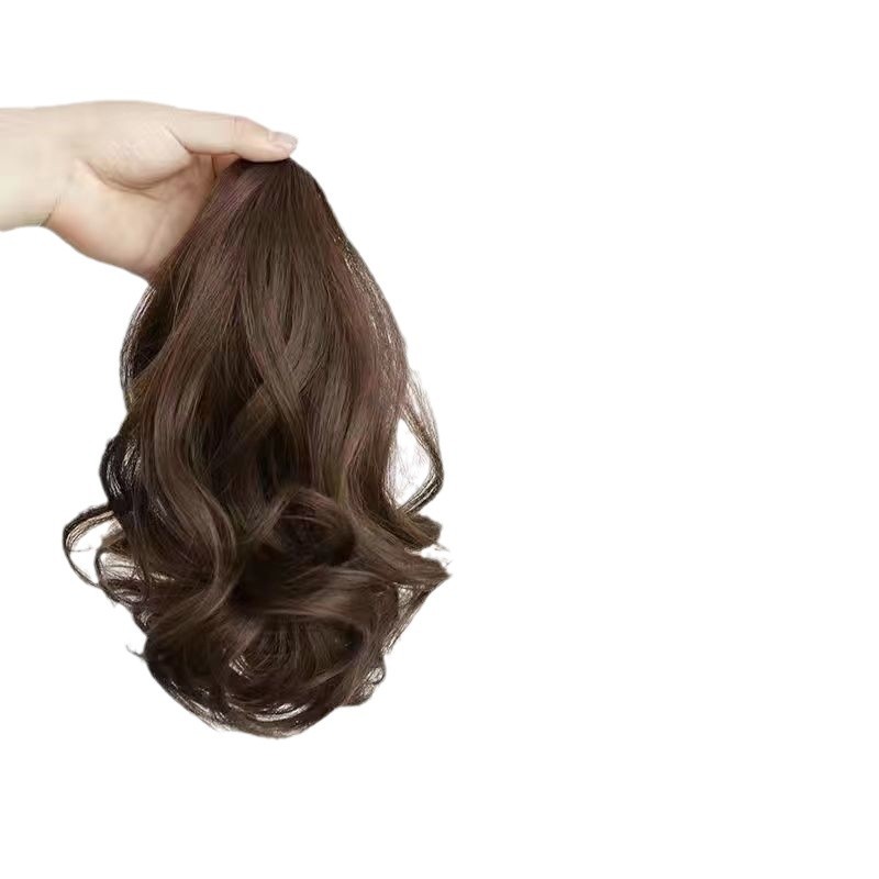 Coleta Postiza Rizada con Pinza de Fibra de Alta Temperatura para Mujer
