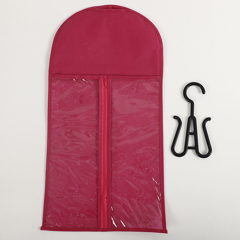 Bolsa de peluca en stock para enviar ganchos bolsa de almacenamiento transparente extensión de cabello percha de cabello bolsa de almacenamiento de cola de caballo image 15