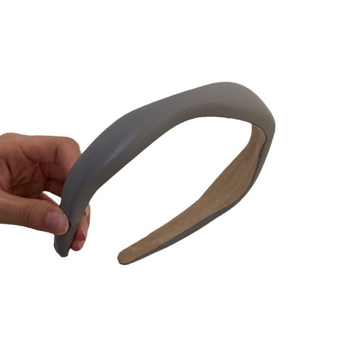 Elegant and Refined Asymmetrical Leather Headband for Women with High Forehead, Daily Versatile Hairpin, Hair Bundler, Summer Hair Accessory