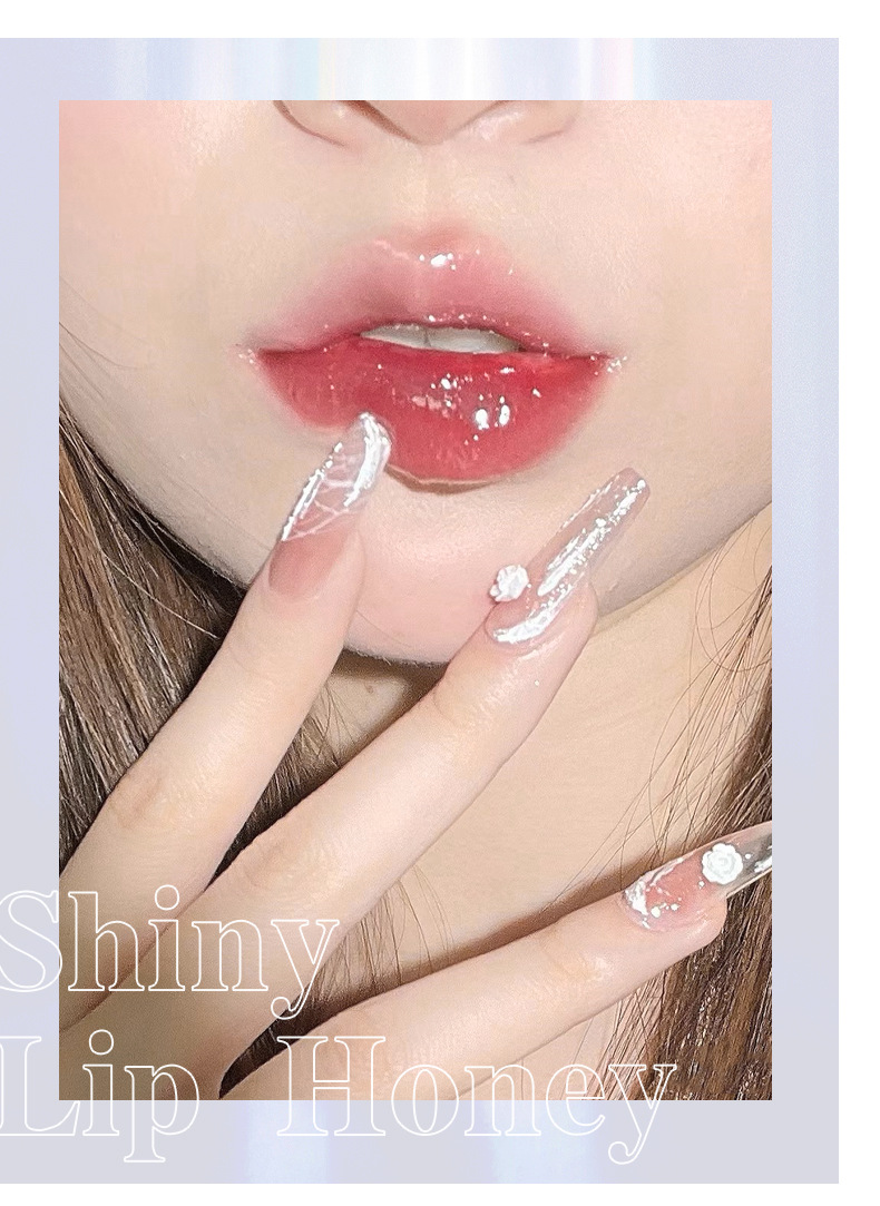 kobeleen Refraction Sweet Lip Gloss Moisturizing Lips Sparkling Sparkling Lip Gloss Glass Lip Gloss Non-Stick Cup Lip gloss Specification drawing