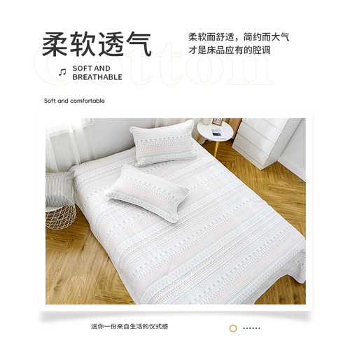 Gauze soft cooling bed sheet pillowcase six-layer summer air-conditioning blanket washable 240*250cm extra-large cooling bed sheet wholesale