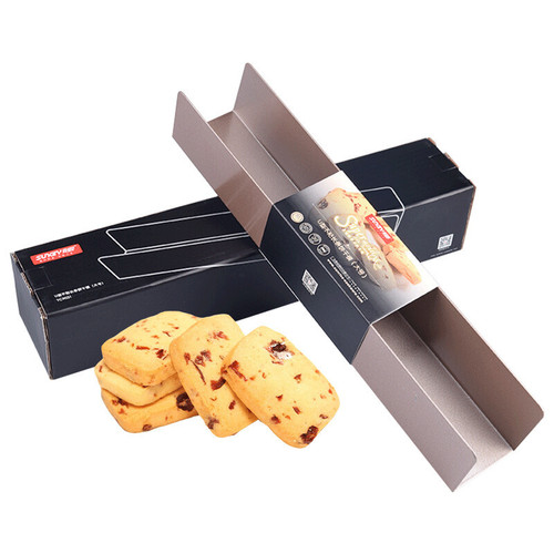 Cross-border thickened carbon steel baking utensils, non-stick U-shaped rectangular cookie mold, cranberry cookie shaper