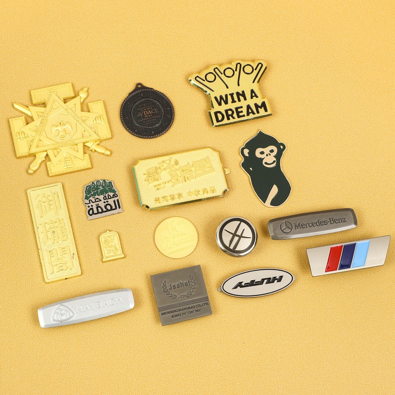 家具标牌铭牌锌合金家具门业标牌可印logo冲压锌合金礼盒牌