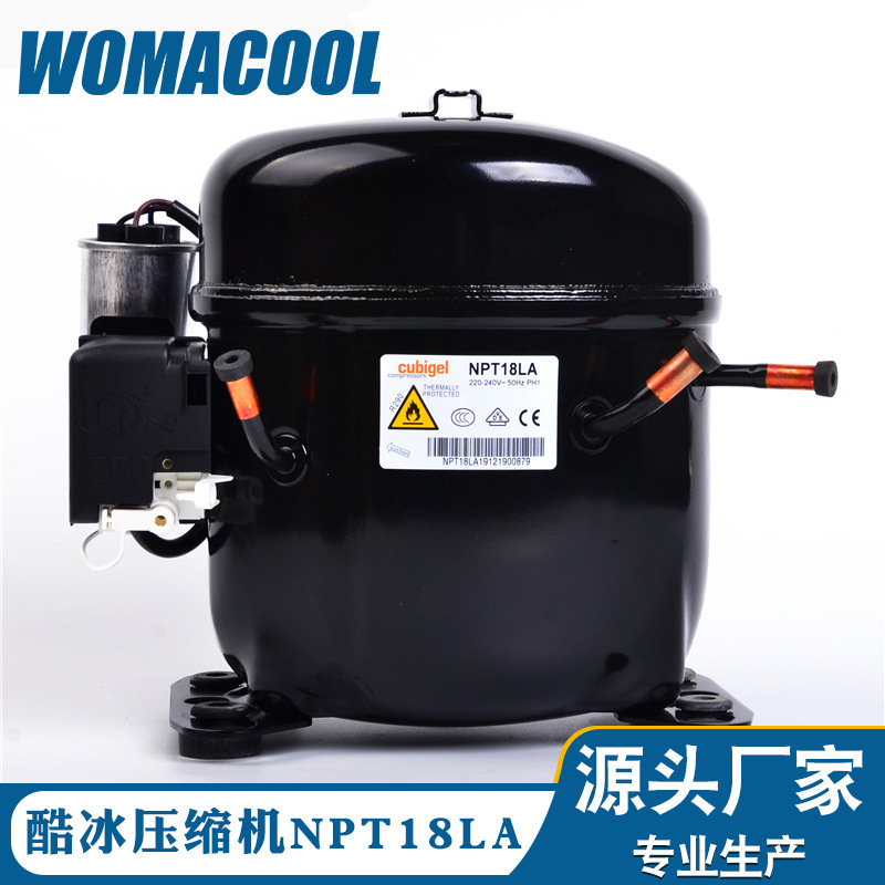 Cool ice compressor original NPT18LA low back pressure display cabinet R290 refrigerator compressor large quantity and excellent price