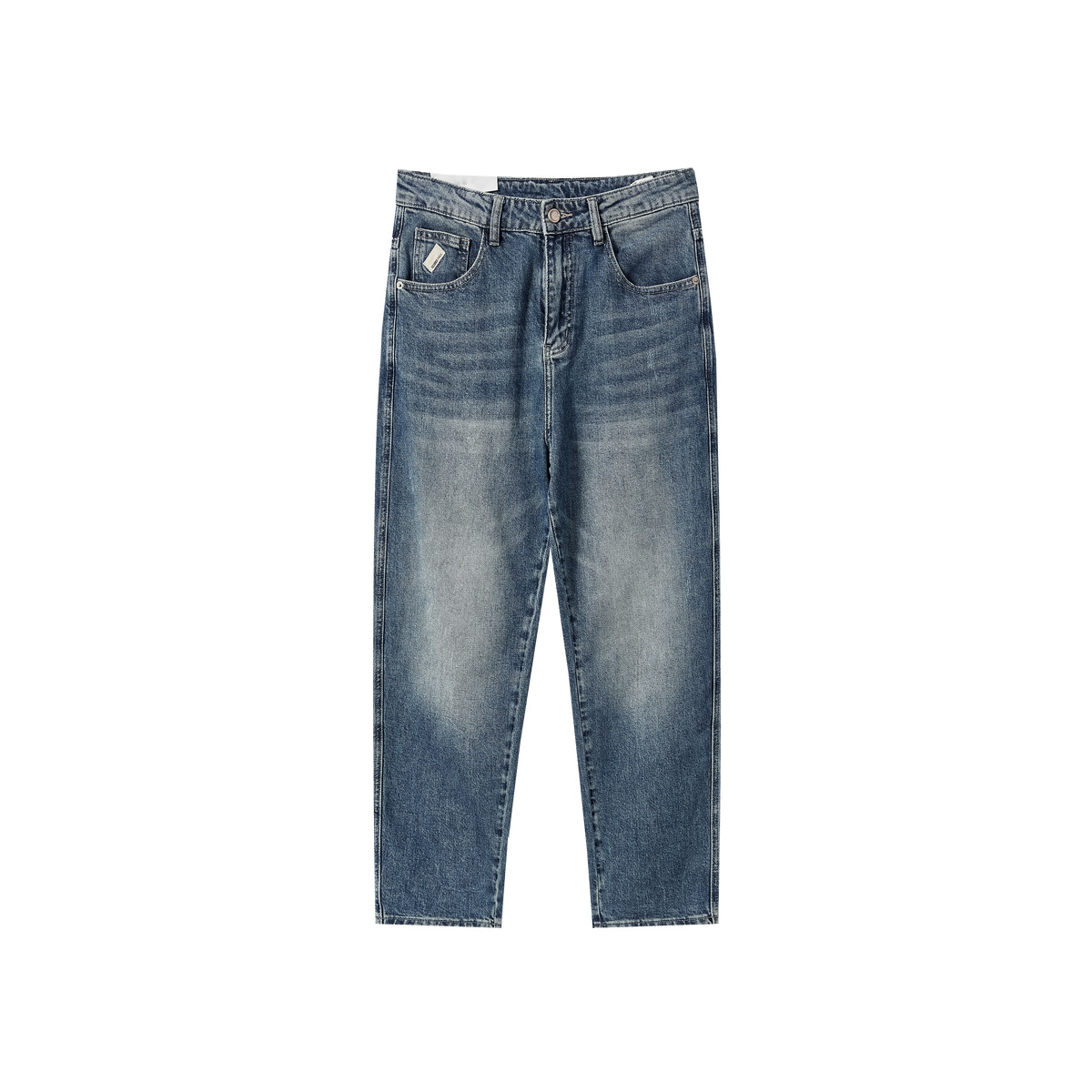 Men’s Versatile Straight Leg Washed Jeans