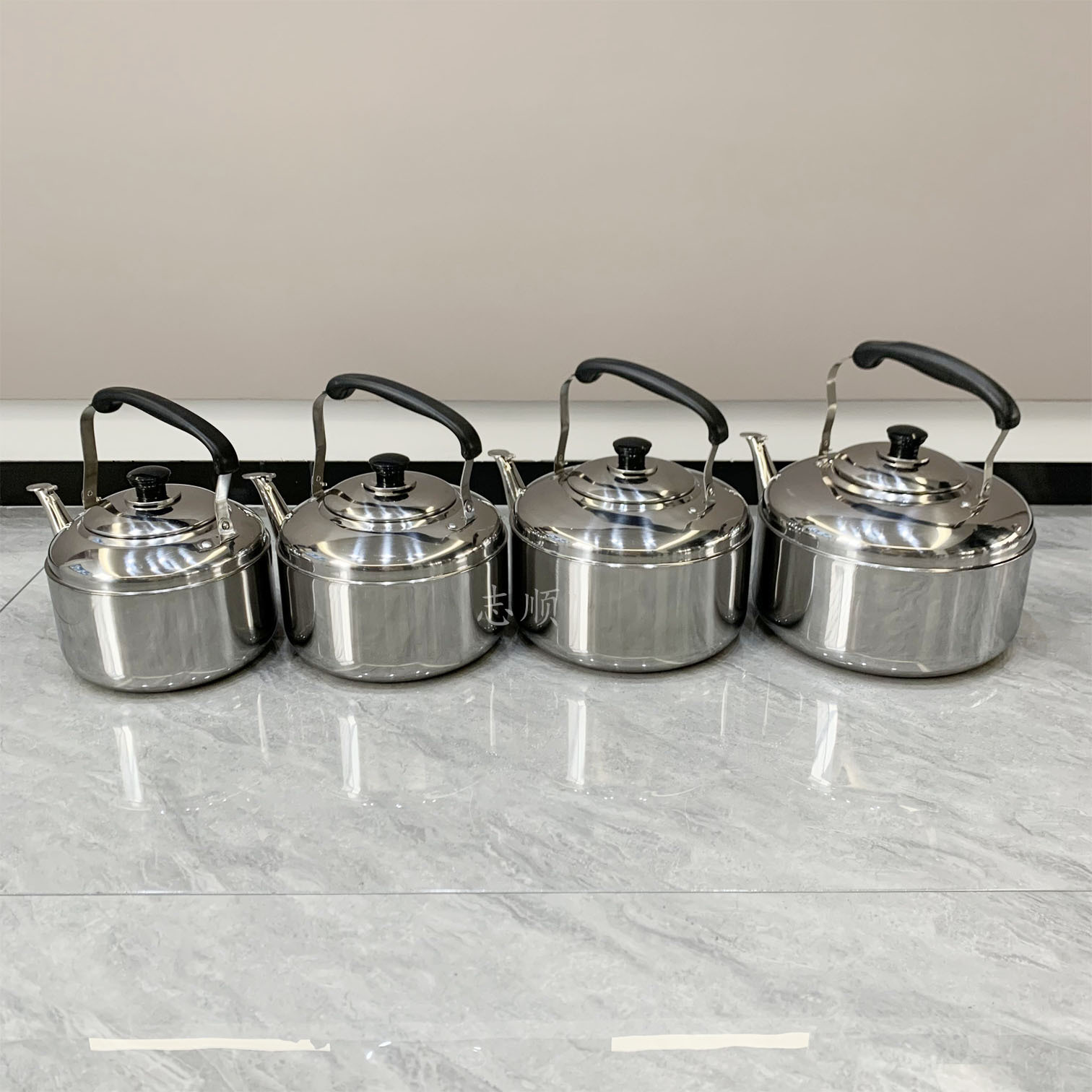 Commercial Large Capacity Kettle Hotel Restaurant Stainless Steel Thickened Kettle Household Kettle with Magnetic Sound Zhongbao Kettle
