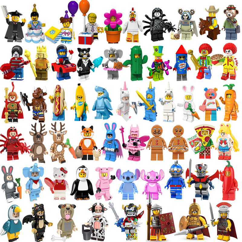 Cartoon Drawback Building Blocks Little Man Rabbit Carrot Man Chick Man Demon God Beast King Penguin Cow Toy Cartoon Drawback Building Blocks Little Man Rabbit Carrot Man Chick Man Demon God Beast King Penguin Cow Toy