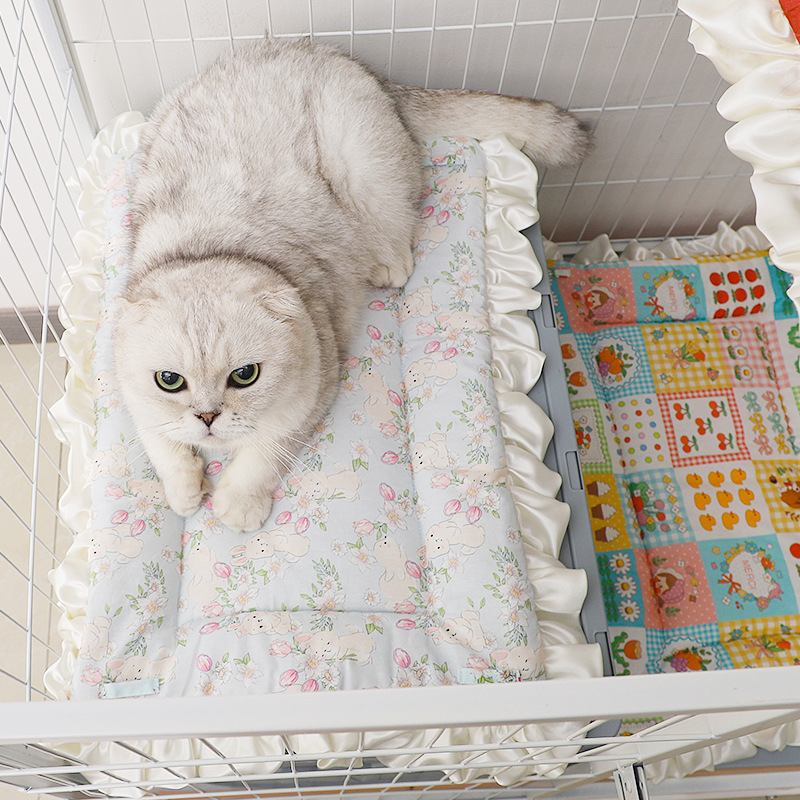 공장 직영 고양이 은 점층 가을 겨울 진품 보온 방냉 방제모 우리 고정 매트