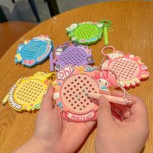 卡通创意库洛米解压磁吸钢珠画板玉桂狗猫钥匙扣钥匙链挂件可爱