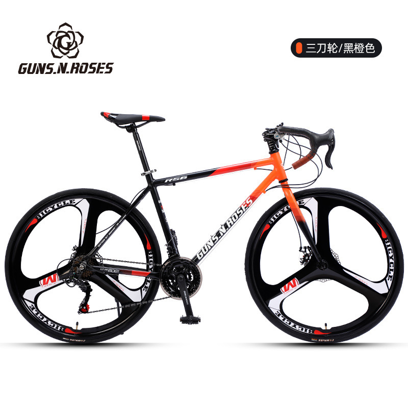 GUNS.N.ROSES road bike bicycle bending aluminum alloy disc brake road bike 700C city commuter