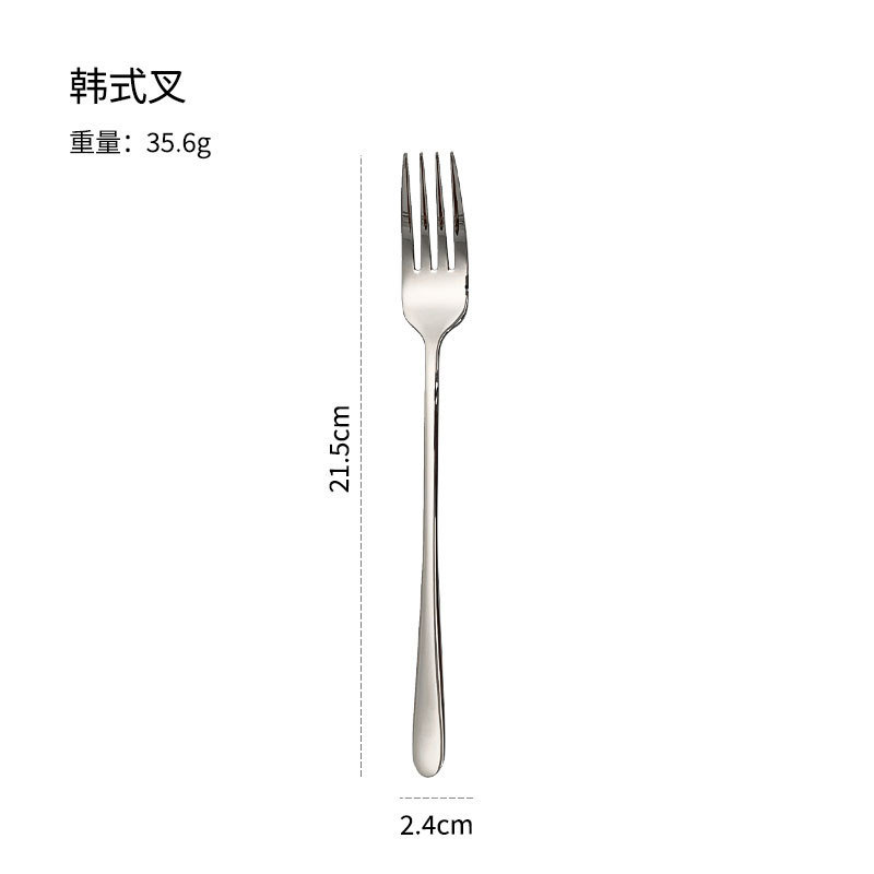 韓国チタン浄化ステンレス鋼洋食ナイフ、フォーク、スプーン高級洋食レストランホテルユニバーサル食器3点セット|undefined