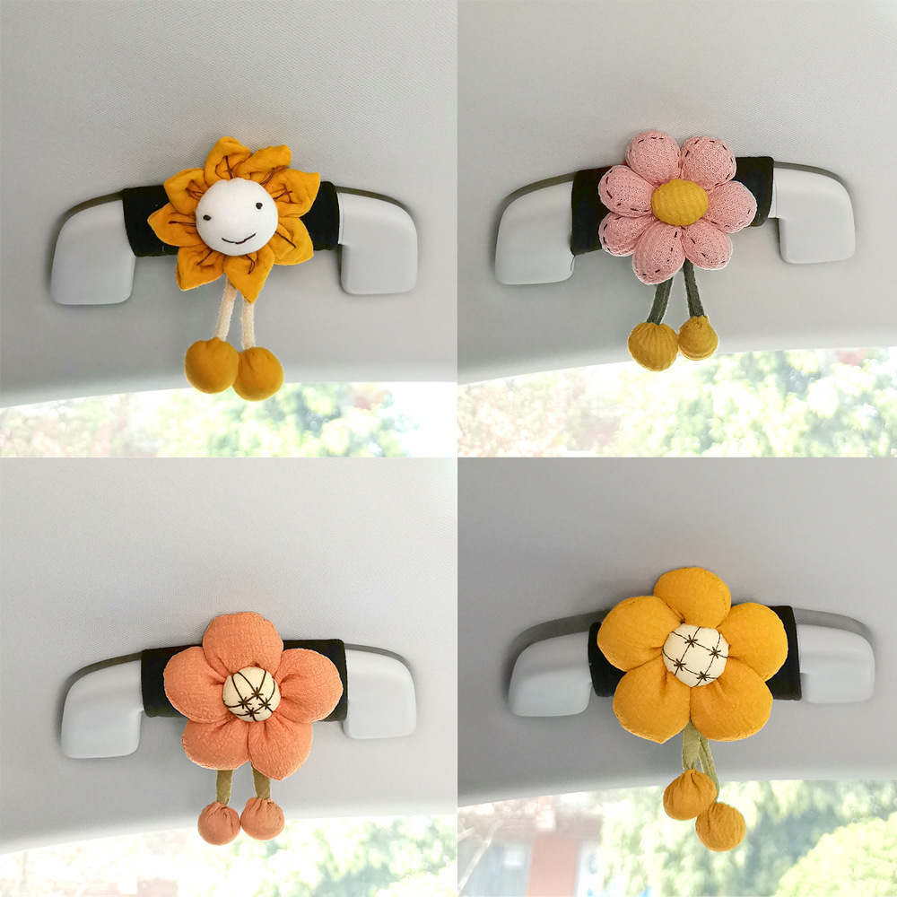 2025 Creative Sunflower Car Handle Car Universal Car Door Handle Protective Cover Roof Handle Cover