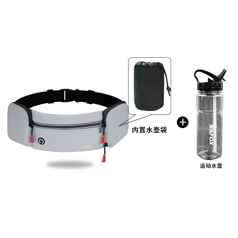 Bolsa de cintura deportiva para hombres y mujeres maratón al aire libre equipo de fitness bolsa de hervidor multifuncional correr cinturón impermeable bolsa de teléfono móvil