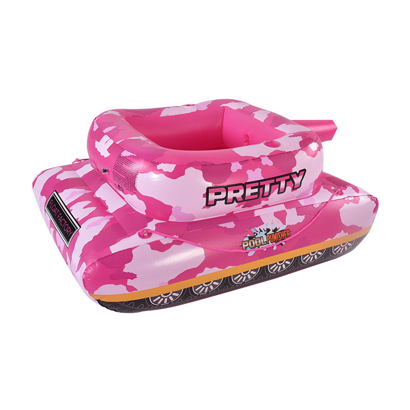 New PVC inflatable water jet battle tank adult water play toy entertainment water gun inflatable float