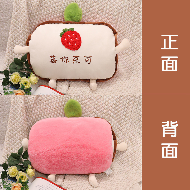 Buen caqui continuo mano más caliente almohada siesta almohada acostado dormir almohada siesta artefacto dormir mano caliente invierno lindo para los estudiantes