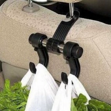 Автомобильный портативный многоцелевой спинной крючок для автомобиля с крюком для автомобиля с черным ремешком для упаковки