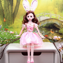 换装音乐爱莎娃娃冰雪奇缘智能60cm音乐白雪公主恒潮迷糊芭比玩具