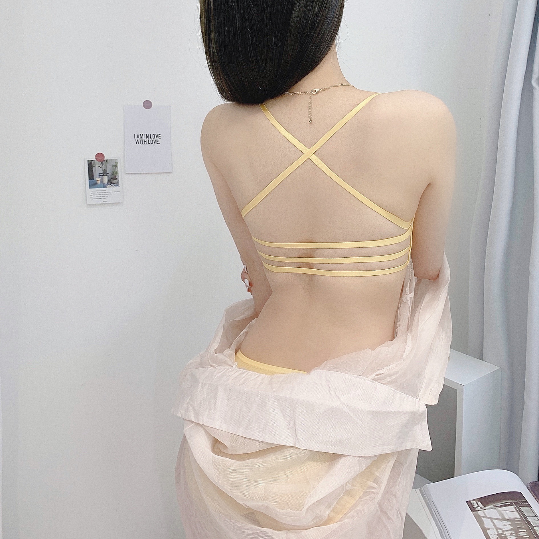 Sin aros, sin botones frontales, sin costuras, ropa interior femenina