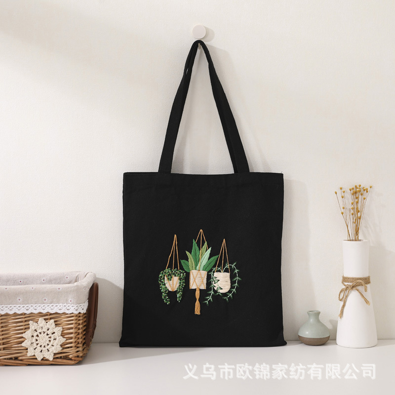 Green Rose years-Bolsa de lona negra