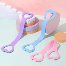 8字拉力器女开背练肩瘦背瑜伽拉伸带背部硅胶加粗弹力绳开背神器