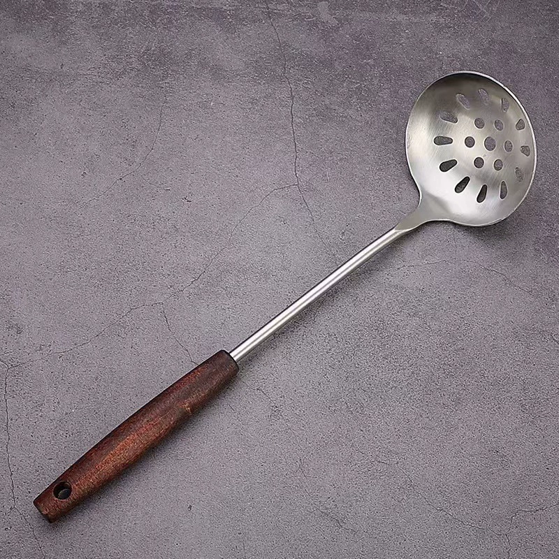 Нержавеющая сталь 304 spatula с деревянной ручкой набор кухонной утвари для жарки лопатка штриховка даритель бонус лопатка для дома кухонные принадлежности