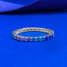 Ľ���錚 S925�y�ʌ�޹�²�ϵ�u׃ɫ�Ž�ָ�h�����ׁ��L�M荗l��