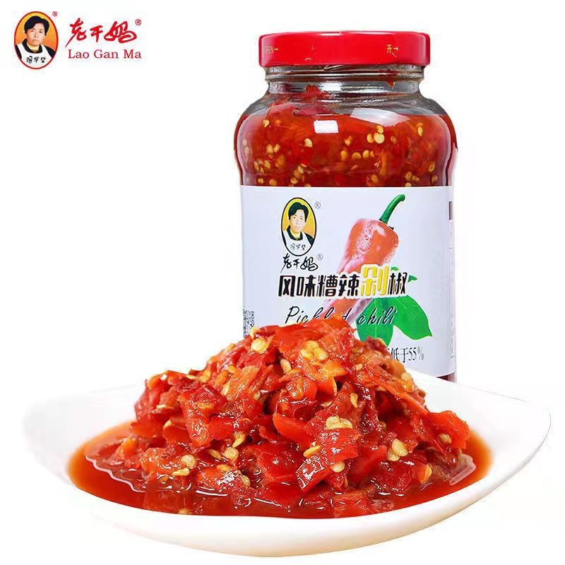 贵州陶华碧老干妈风味剁椒鱼头辣剁椒750g剁米椒剁椒海椒辣椒