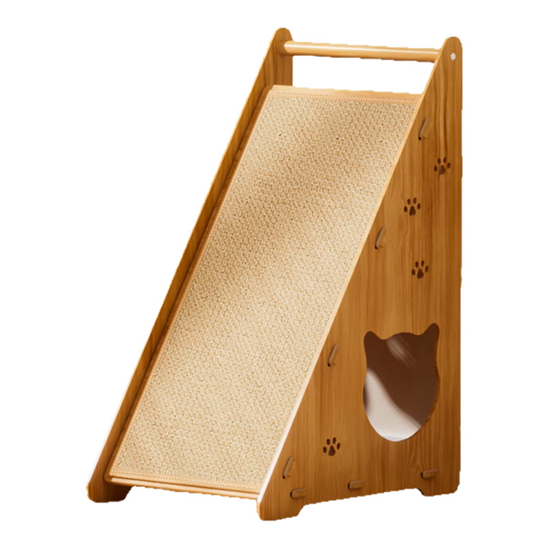 Tablero de agarre vertical de sisal triangular para gatos, peluche para gatos multifuncional, peluche para gatos vertical, garra de molienda para gatos, suministros para gatos
