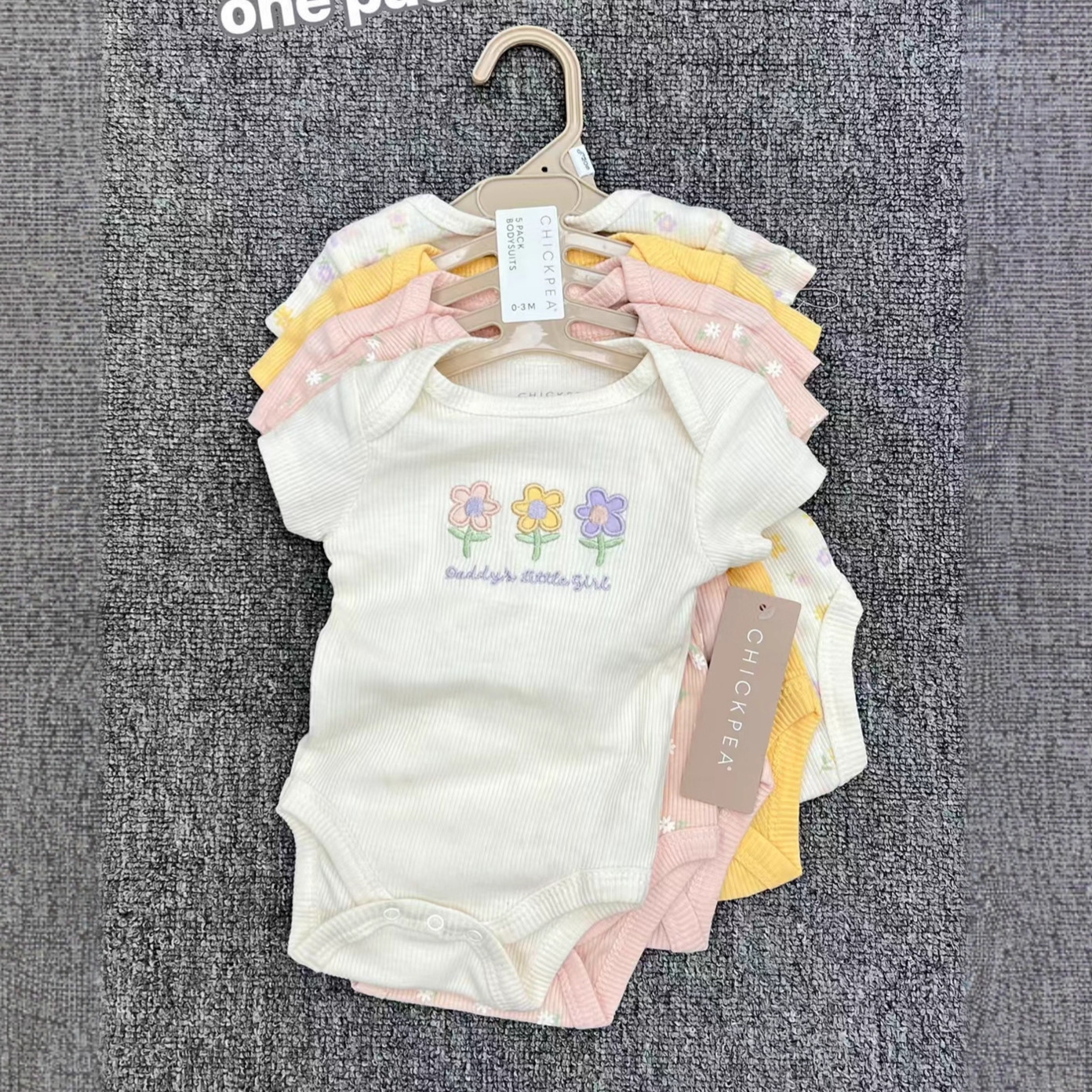 Body para Bebé Set de 5 Piezas de Algodón, Manga Corta, para Recién Nacidos image 2