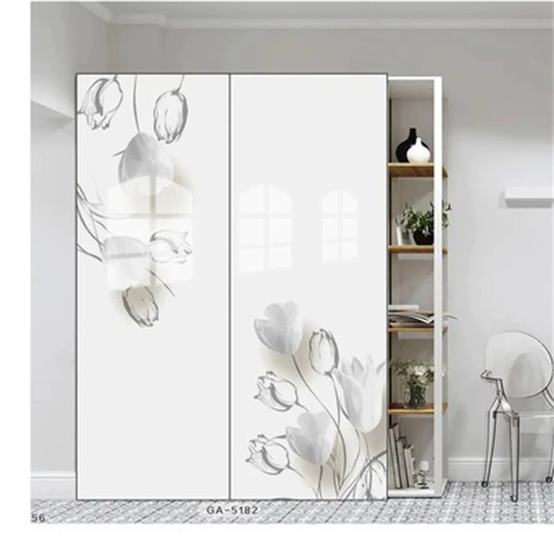 W6 Highlight Wardrobe Gate Customized Home Beds Pushing Door Moving Gate Molescase Gate Customize Simple Western Qi -resistant and wear -resistant